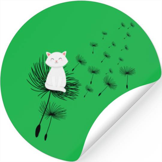 Novelty Feline Dandelions Fur Parent Furry Pets Stickers