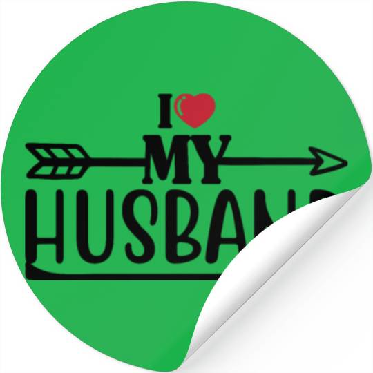 I Love My Husband 1 Stickers