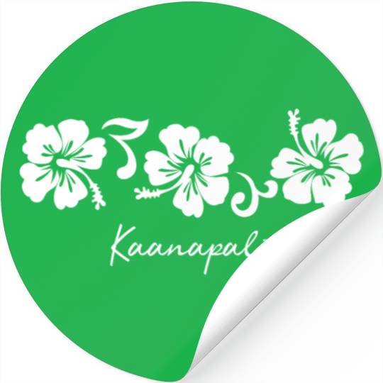 Kaanapali Maui Hawaii Hibiscus Flower Stickers
