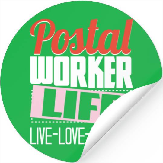 Postal Worker Life Mailman Mailwoman Postman Mail Stickers