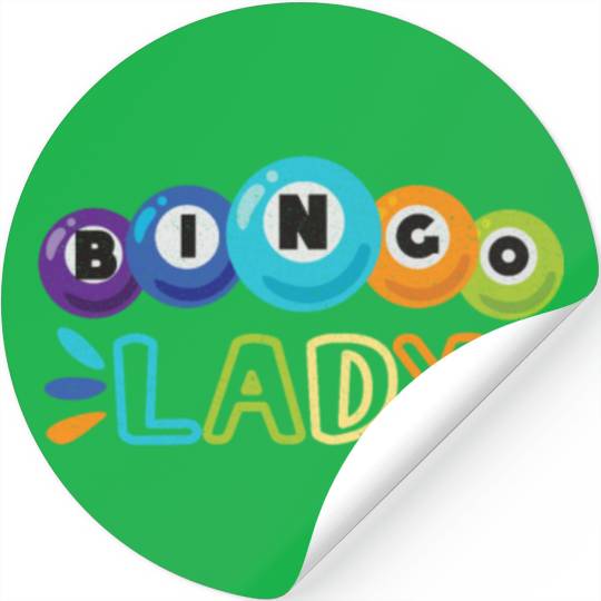 Bingo Card Game Grandma Bingo Player Bingo Cards Stickers