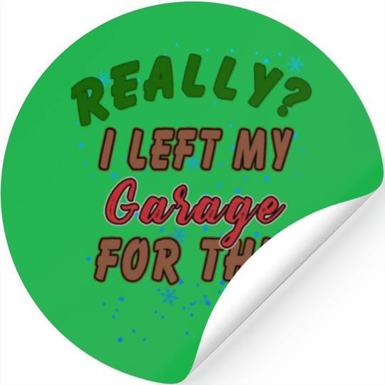 Really I Left My Garage For This Funny Graphic Stickers