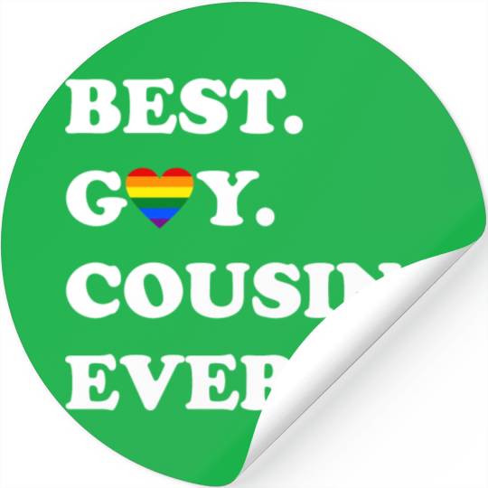 Best Gay Cousin Ever Stickers LGBTQ Gay Pride