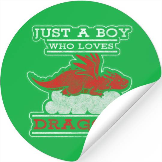 Fantasy Asia Black Chinese Dragon Stickers