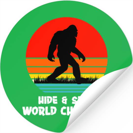 Hide and Seek BigFoot World Champion Stickers