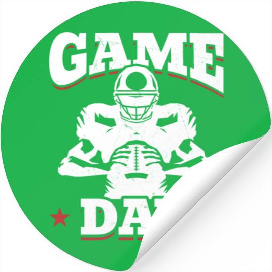 American Football Game Day Stickers