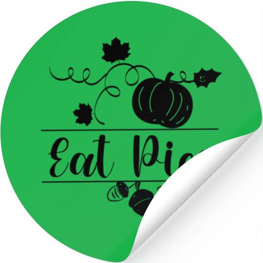 Eat Pies Thanksgiving Family Gift Stickers