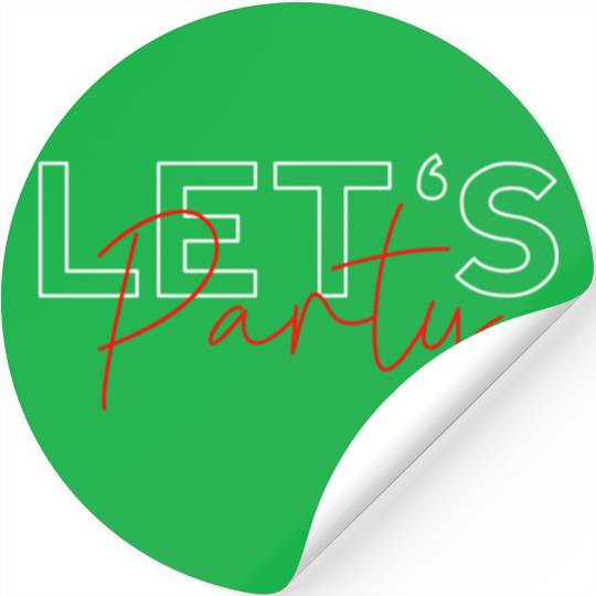 LETS PARTY Stickers UNISEX