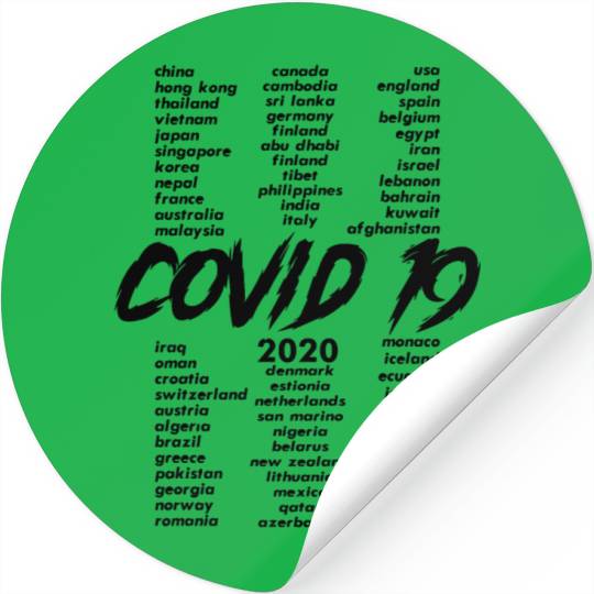 Corona Virus World Tour Stickers