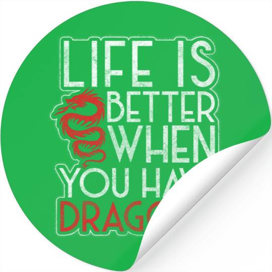 Fantasy Dragon Scales Monster Chinese Dragon Stickers