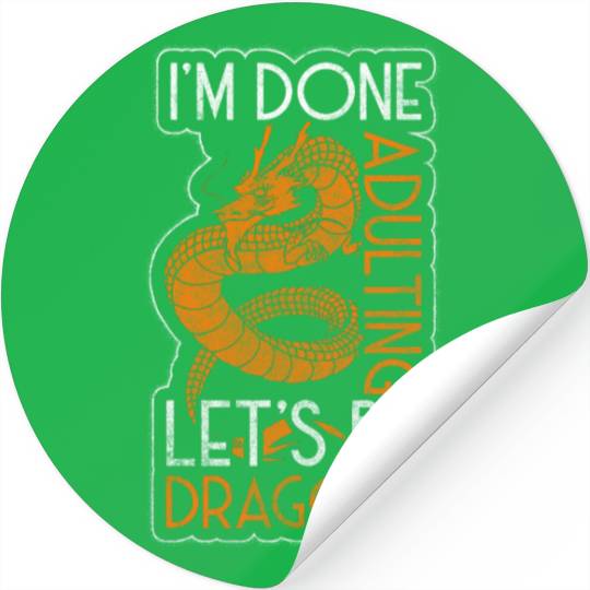 Dragon Black Chinese Dragon Stickers
