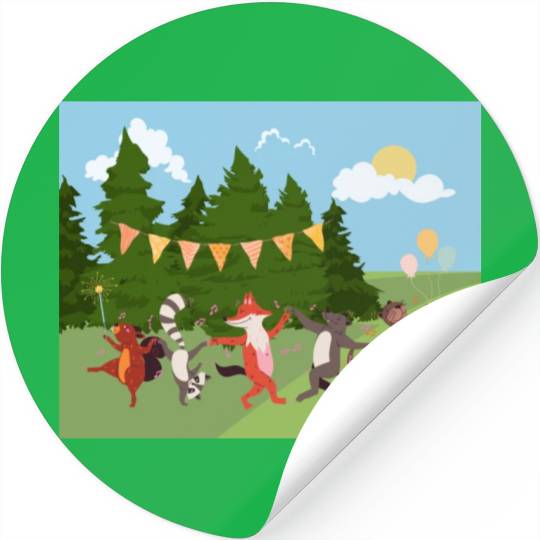 Wild Animals: Forest Fiesta Stickers