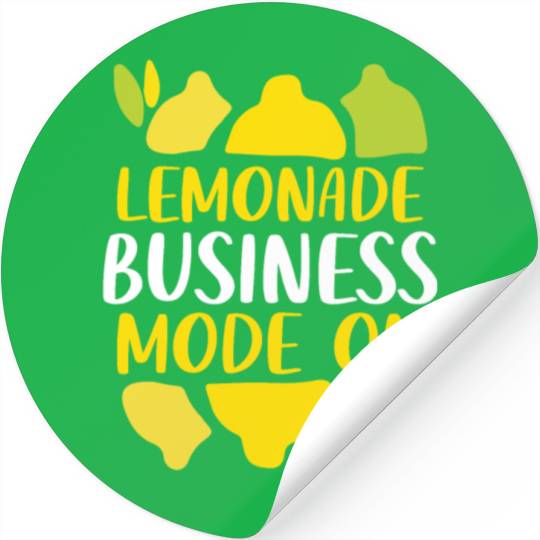Lemonade Business Mode On Summer Fruit Lemon Stickers