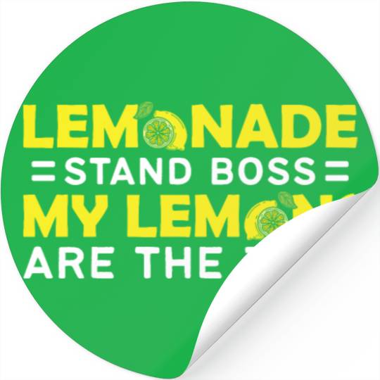 My Lemons Are The Zest Lemon Juice Boss Lemonade Stickers
