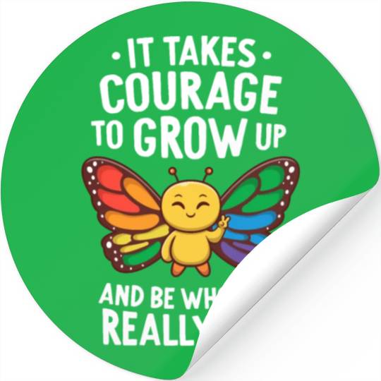 Gay Pride Month Monarch Butterfly Coming Out Of Stickers