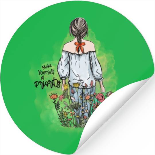 Make yourself a priority sublimation Stickers