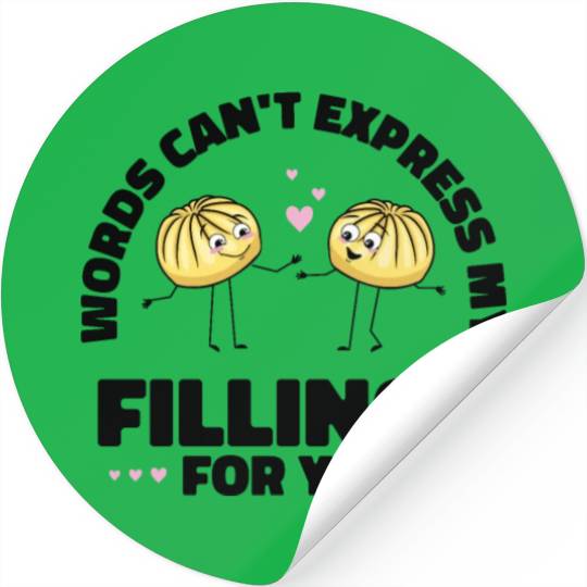 Dim Sums Filling Asian Food Chinese Food Fan Stickers