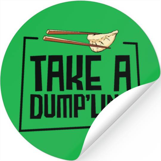 Dumpling Asian Food Chinese Food Fan Stickers
