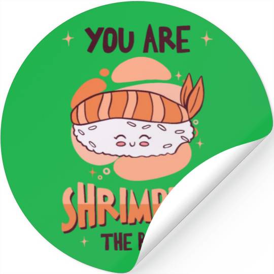 Asian Food Sushi Shrimp Food Sushi Lover Stickers
