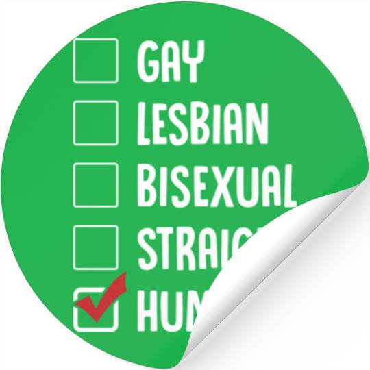 Human Gender Checklist Stickers