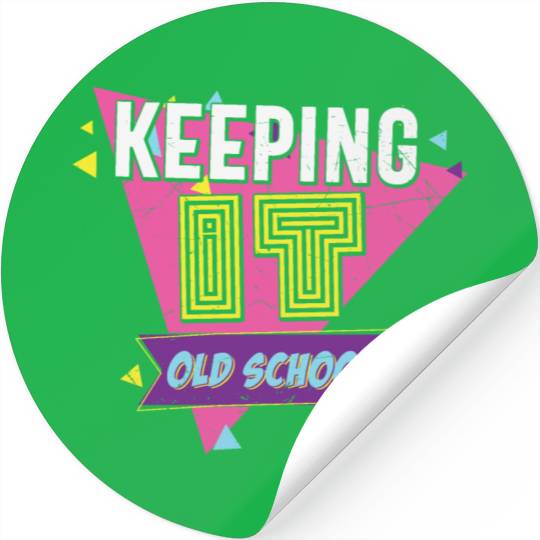 Keeping It Old School Retro Stickers