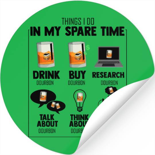 Hilarious My Spare Times Obsessions Drinking Stickers