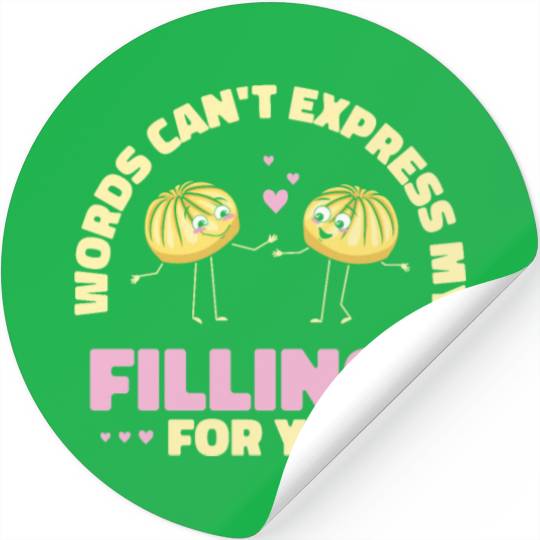 Dim Sums Filling Asian Food Chinese Food Fan Stickers