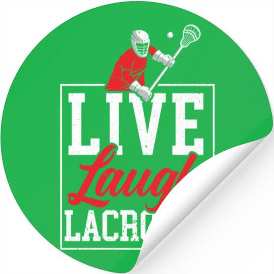 Live Laugh Lacrosse Goalkeeper Goalie Sport Lax Stickers
