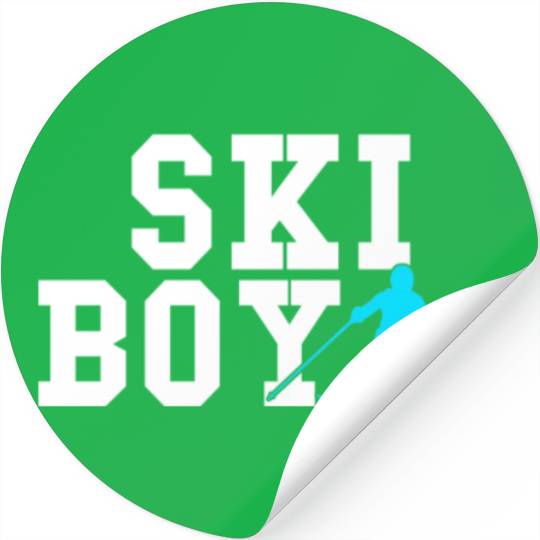 ski boy Stickers