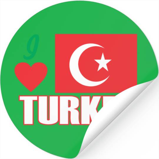 I LOVE TURKEY Stickers