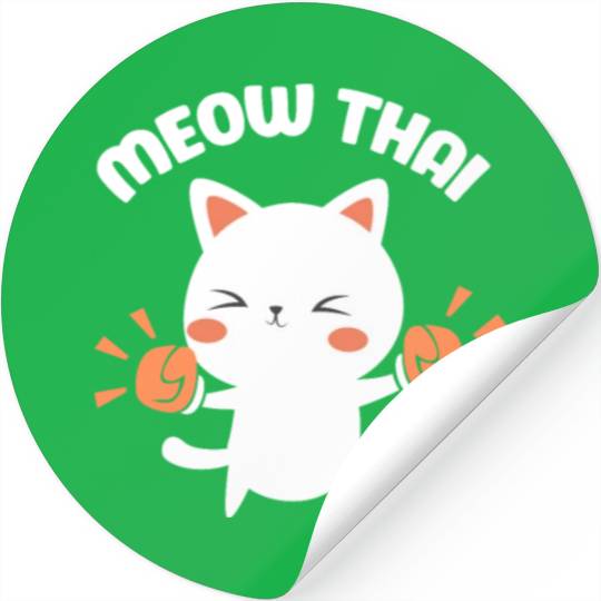 Meow Thai Cat Stickers