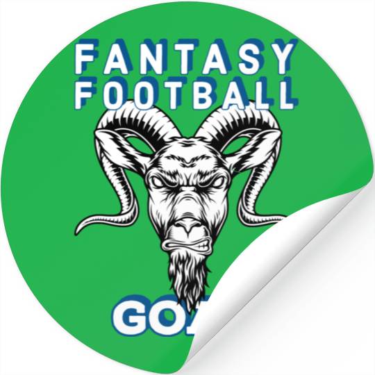 Fantasy Football GOAT Gift Idea Draft BBQ Stickers
