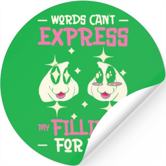 Dim Sums Filling Asian Food Chinese Food Fan Stickers