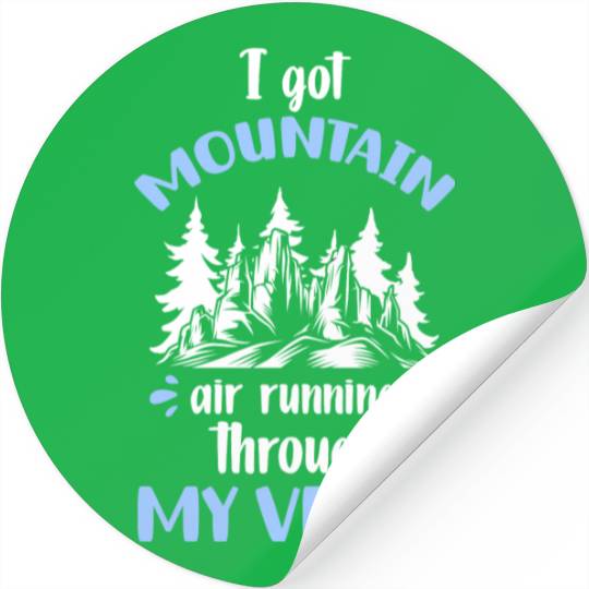 Outdoor Trees Camping Mountain Stickers