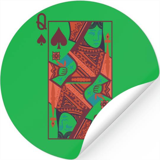 Matching Couple King And Queen Funny Heart Cards Stickers