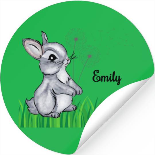 Bunny Name Gift Emily Stickers