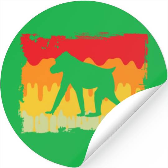 monkey retro Stickers