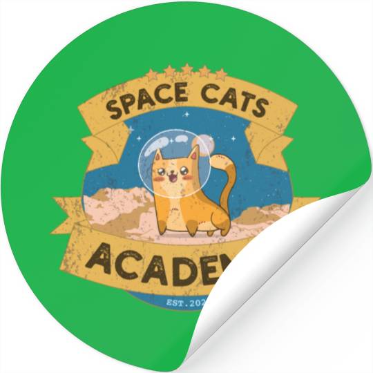 Space Cats Academy Stickers
