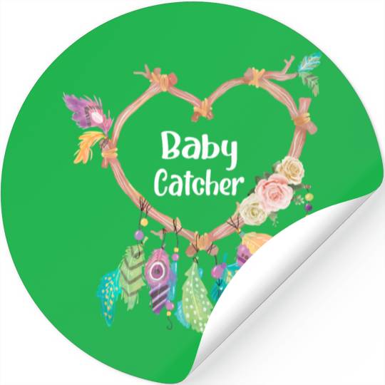 Baby Catcher Midwife Dreamcatcher Doula Stickers