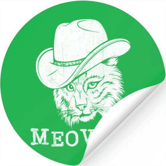 Meowdy Western Country Music Cowboy Cowgirl Stickers