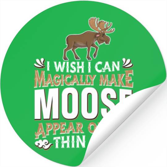 Moose Elk Hunting Stickers
