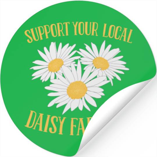 Daisy Garden Gardening Gardener Stickers