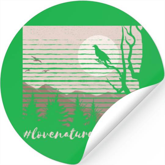 Love Natur Vintage Stickers