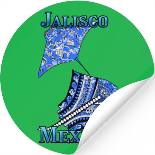 Jalisco Vacation Tribal Stingrays Stickers