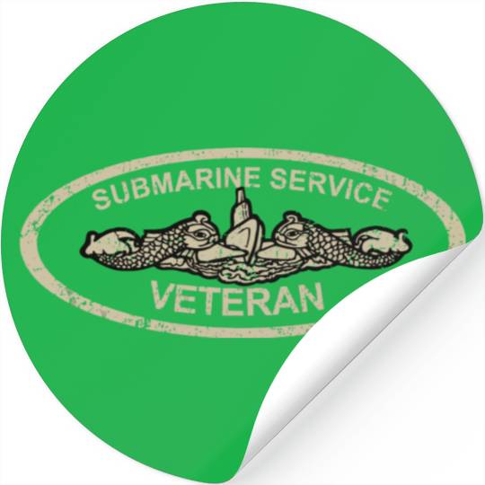 Vintage Us Navy Submarine Service Veteran T Stickers