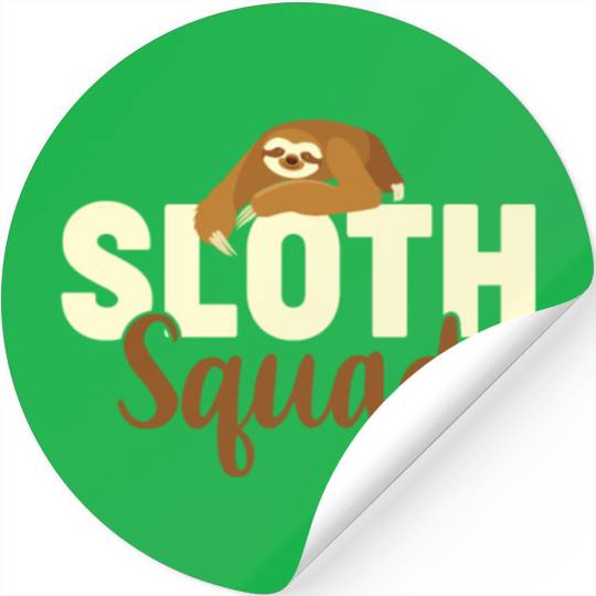 Sloth Sloths, Squad Sloth Squad Stickers