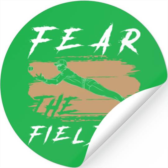Sports Game Baseball Catcher Athlete Lifetstyle Stickers