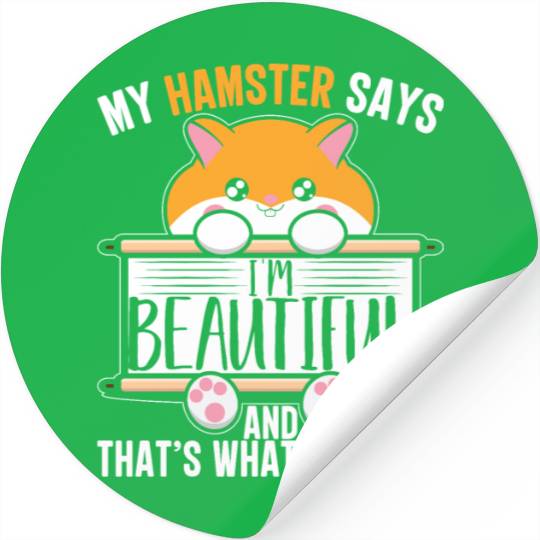 Love My Pet Cute Hamster Pet Lovers Hamsters Gifts Stickers