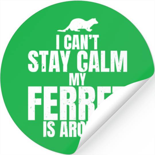 Pet Owner Ferret Make Me Happy Lifestyle Gift Idea Stickers
