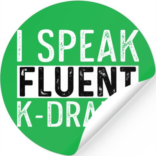 Speak Fluent K-drama Movie Addict Gift Stickers